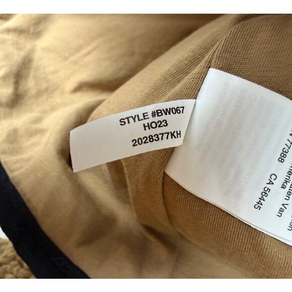 NWT J.CREW JACKET SHERPA BORG BARN CAMEL TAN BLACK LONGLINE MINIMALIST WINTER - Picture 8 of 13